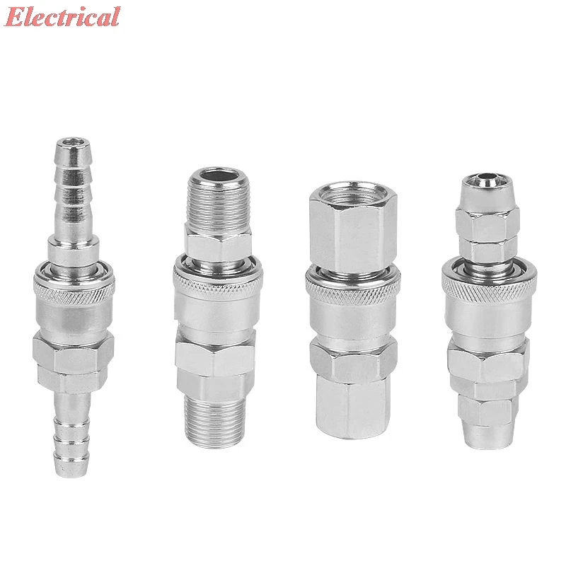 1 set Socket + Plug C Type Pneumatic Fitting Lock Quick Connector 6/8/10mm Hose Barb Coupler Adapter For Air Compressor