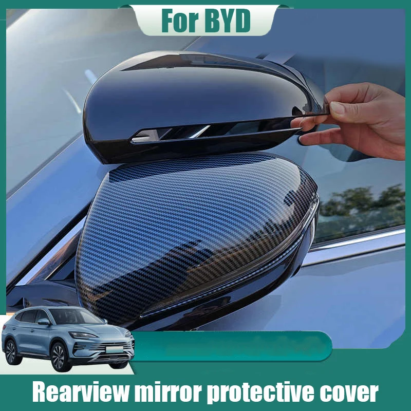 For BYD Sealion 6 Seal U Song Plus DM-i EV 2020 2024 Bull horn shape Wolf claw shape Rearview mirror Decorative protective cover