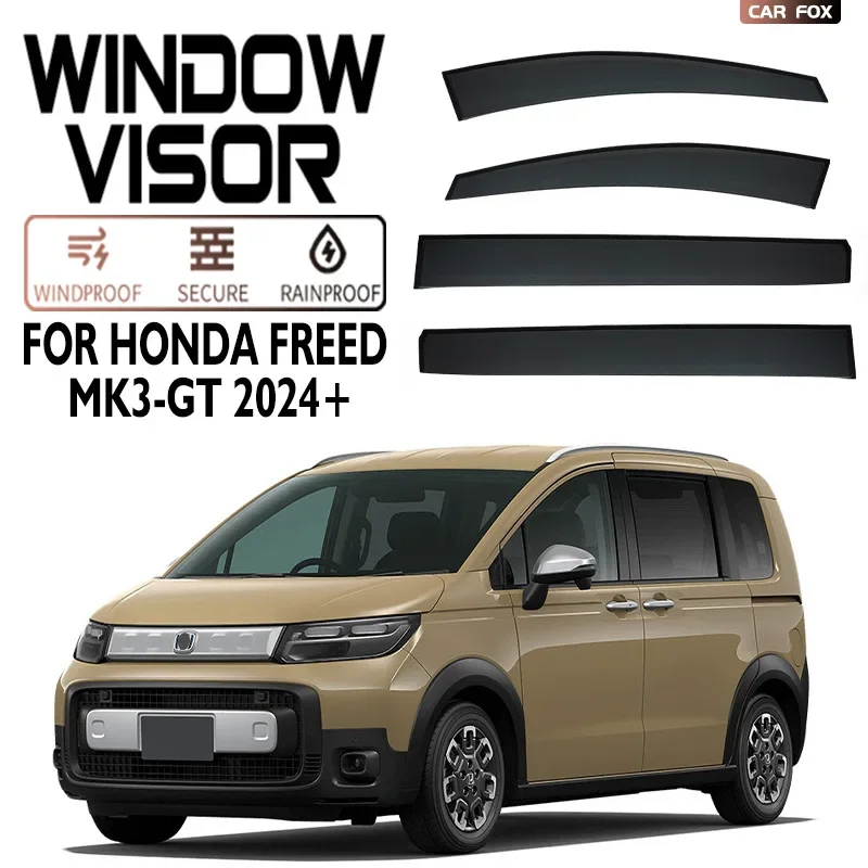 

For Honda MK3 GT 2024+ CAR Window Visor Vent Wind Deflectors Visor Rain Guard Shades Visor Body Kit