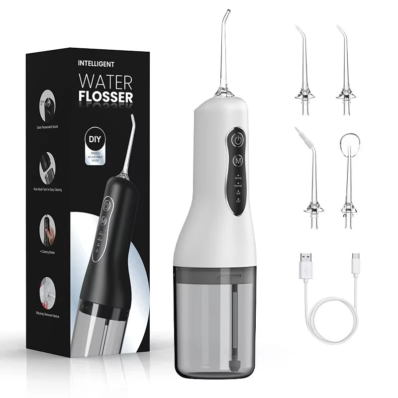 Portable Oral Irrigator DIY Tank Cleaning Modes USB Rechargeable Waterproof Dental Water Flosser 4 Water Jets