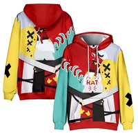 Hakos Baelz VTuber Sudadera con capucha de Anime de manga larga para hombre y adulto, ropa de calle Harajuku, promoción 2024, Nueva ropa de Manga japonesa 3D