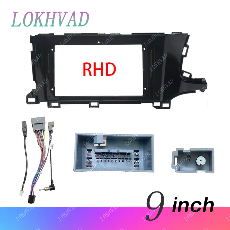 Car GPS Navigation Stereo For Honda City Shuttle 2015-2020 RHD Radio Fascias Panel Frame Fit 2Din 9 inch In Dash headunit screen