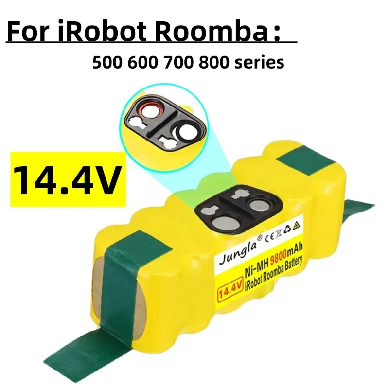 Battery for iRobot series 14.4V 12800mAh 500, 600, 700, 800, 900, iRobot Roomba14.4 v, 620, 650, 770, 780, 580