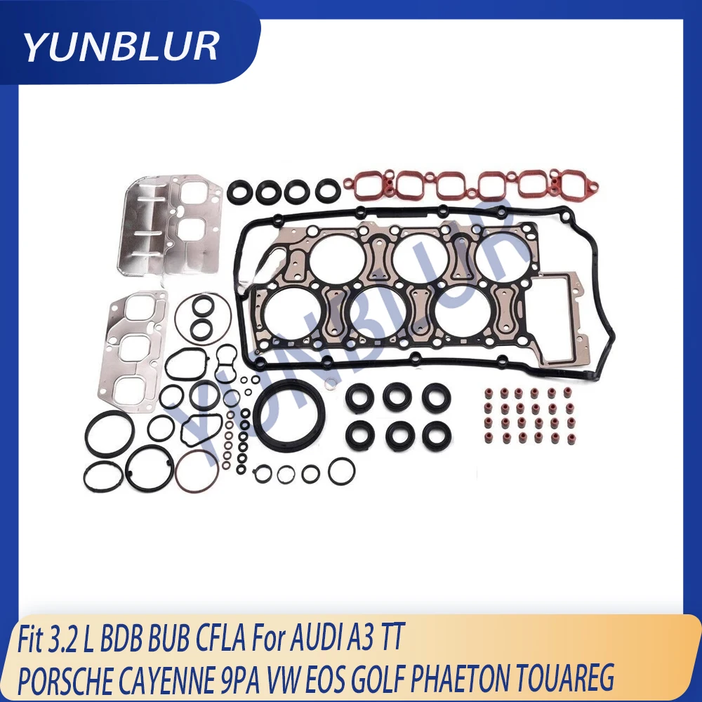 

Engine Parts Full Gasket Set Fit 3.2 L BDB BUB CFLA 02-10 Gas For AUDI A3 TT PORSCHE CAYENNE 9PA VW EOS GOLF PHAETON TOUAREG