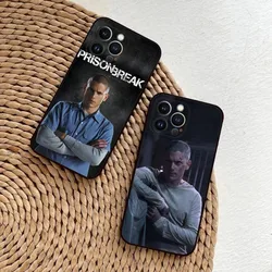 Prison Break TV Series Phone Case For iPhone 15,14,13,12,11,Plus,Pro Max,XS,X,XR,SE,Mini,8,7 Soft Silicone Black Cover