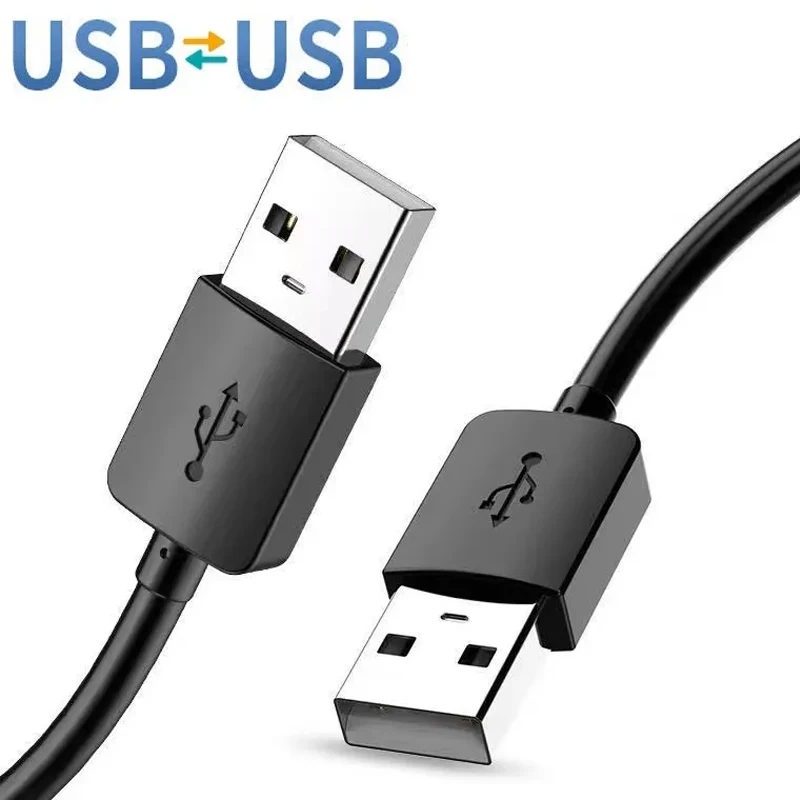 Cable de extensión USB tipo A macho Dual, Cable de extensión USB 2,0 para radiador, disco duro, cámara Webcom, Cable de datos extensor USB A