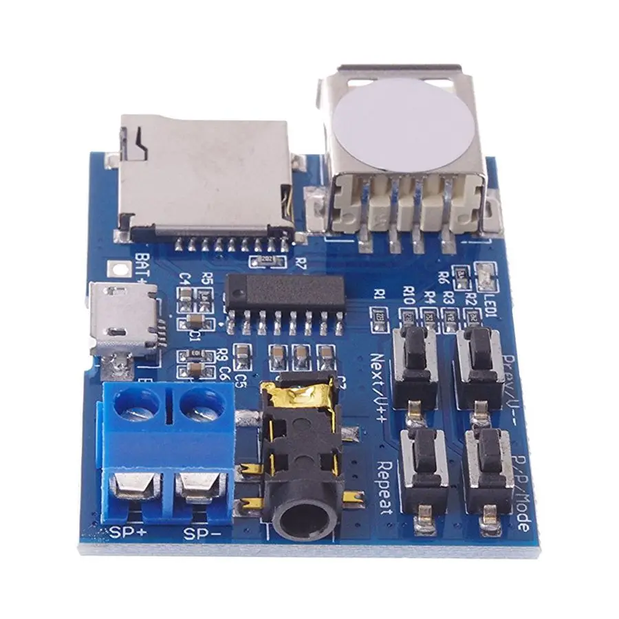 Mp3 Lossless Decoders Decoding Power Amplifier Mp3 Player Audio Module Mp3 Decoder Board support TF Card USB