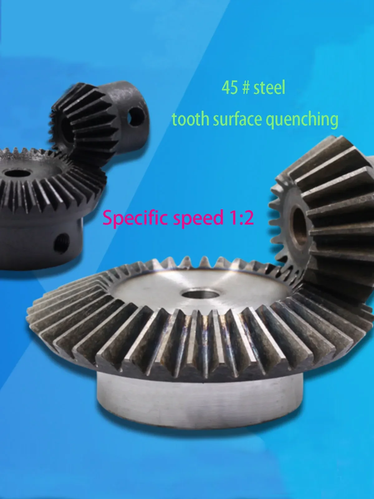 1PCS 0.8M Precision Bevel Gear 1:2 Speed Ratio 90 Degree Transmission Bevel Gear 20T Matched With 40T Circular Hole Type