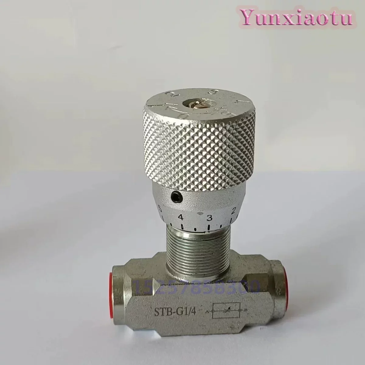 STB-G3/8 Hydraulic Flow Control Valve 1-2 Ton Micro Excavator Bidirectional Throttle Valve with Double Side Interface