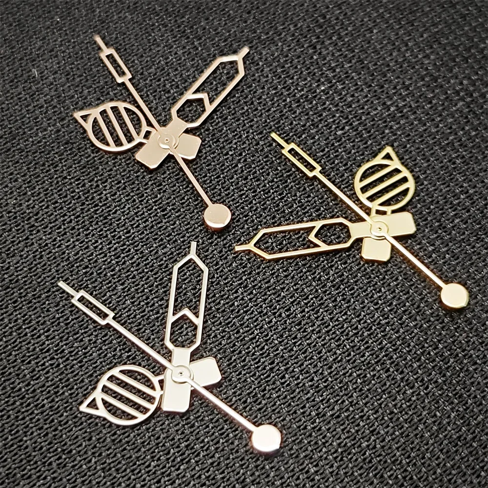 Modified New Round And Rectangular Hollow Pointers Non Luminous Men's Watch hand Three Needle fit for NH35 NH36 4R 7S  Movement