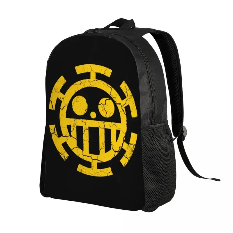 Mochilas personalizadas Trafalgar Law, bolsas One Piece Pirates, bolsa casual para escola e faculdade, homens e mulheres, legal