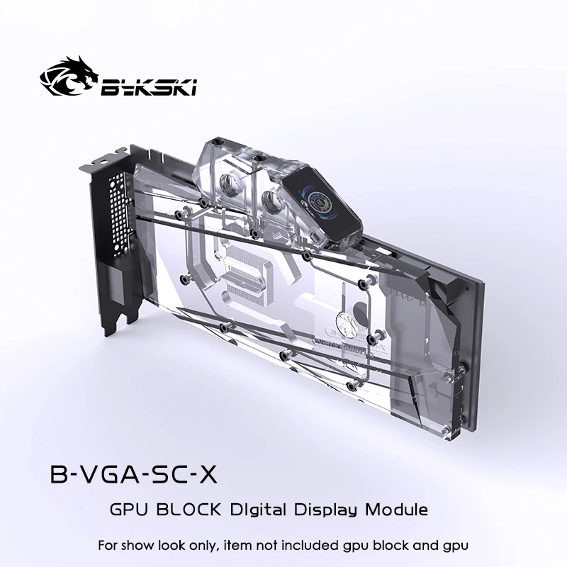 Bykski B-VGA-SC-X GPU Block Connection Module with Temperature Display