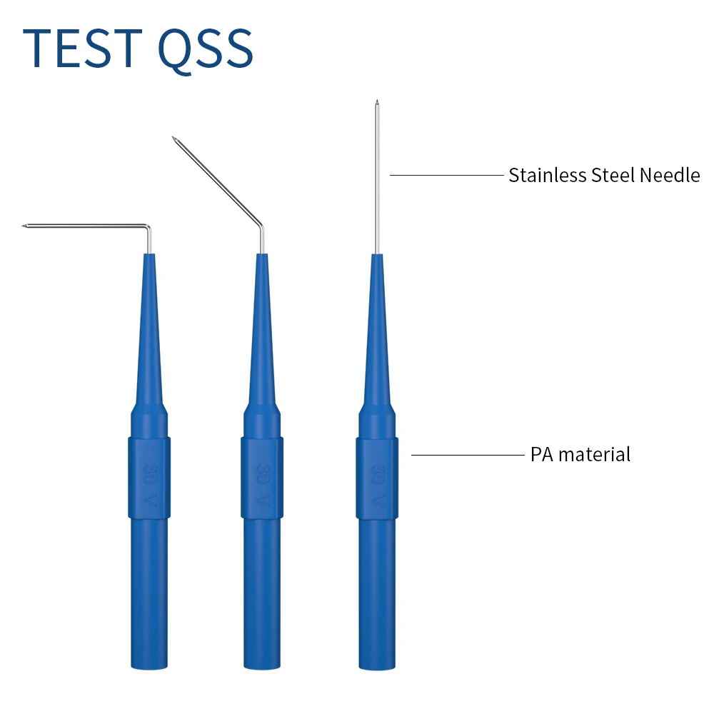 QSS 41Pcs Multimeter Test Lead Kit 4MM Banana Plug to Alligator Clip Test Lead  with Wire Piercing Probes Alligator clip Q.80013