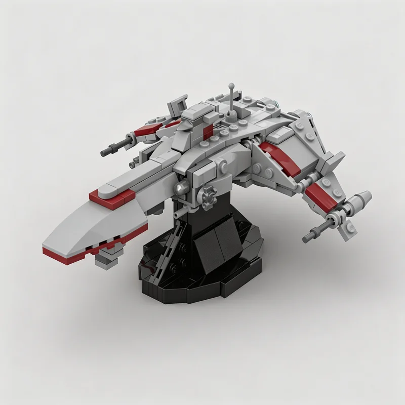 272 Pcs Majestic Class Heavy Cruiser MOC Space Battle Navy Ship Model Custom Puzzle DIY Assembly Creative Building Blocks Gifts