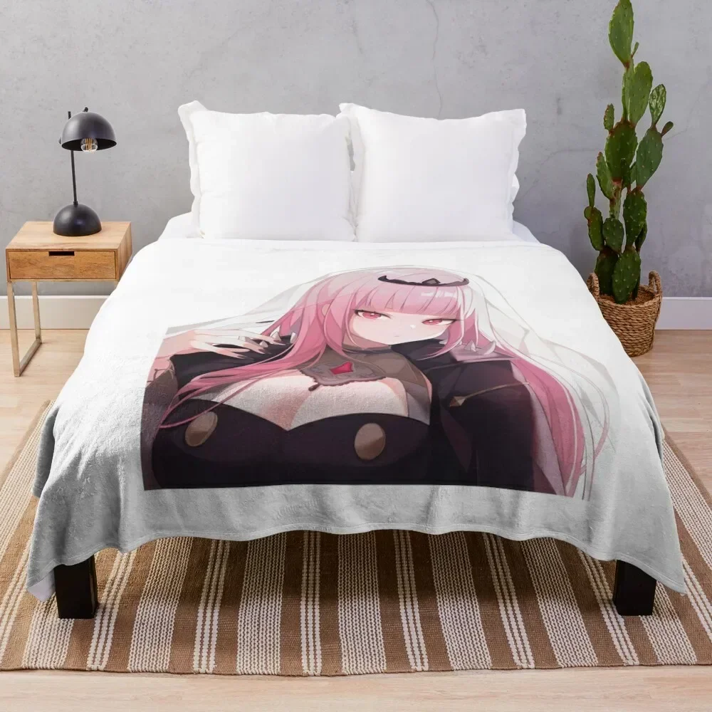 

Mori Calliope Throw Blanket Beautifuls anime For Decorative Sofa For Baby Blankets