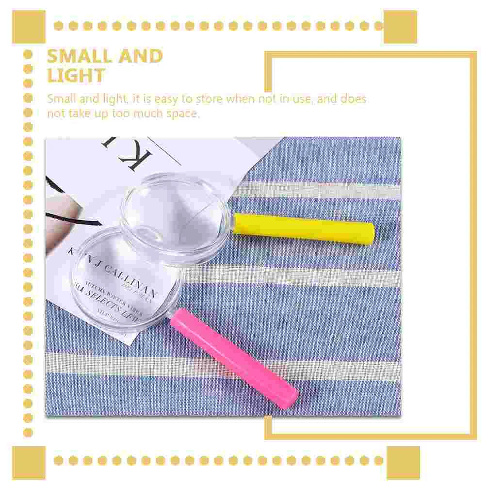 11 Pcs Handheld Children's Magnifying Glass Glasses Acrylic Kids Observation Magnifier Teaching