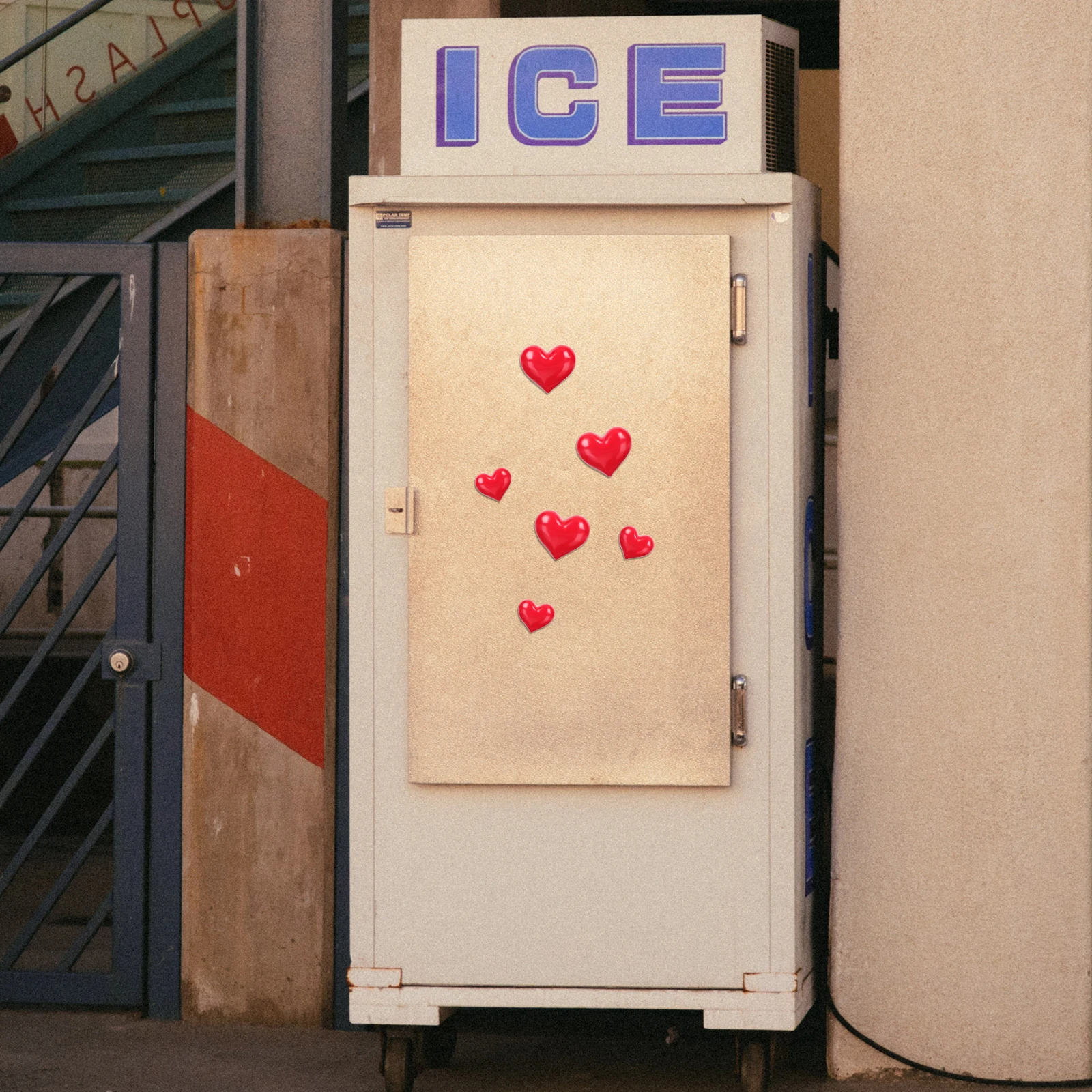 

Lovely Heart Shape Creative Fridge Magnets Resin Magnetic Decorations Premium Refrigerator Accessories Easy Use Home