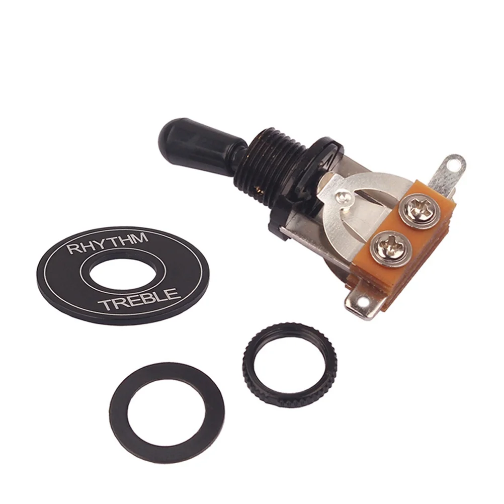

Black Switch Washer Ring Plate For 3 Way Toggle Guitar Pickup Upgrade Replacement Parts Fit Rhythm