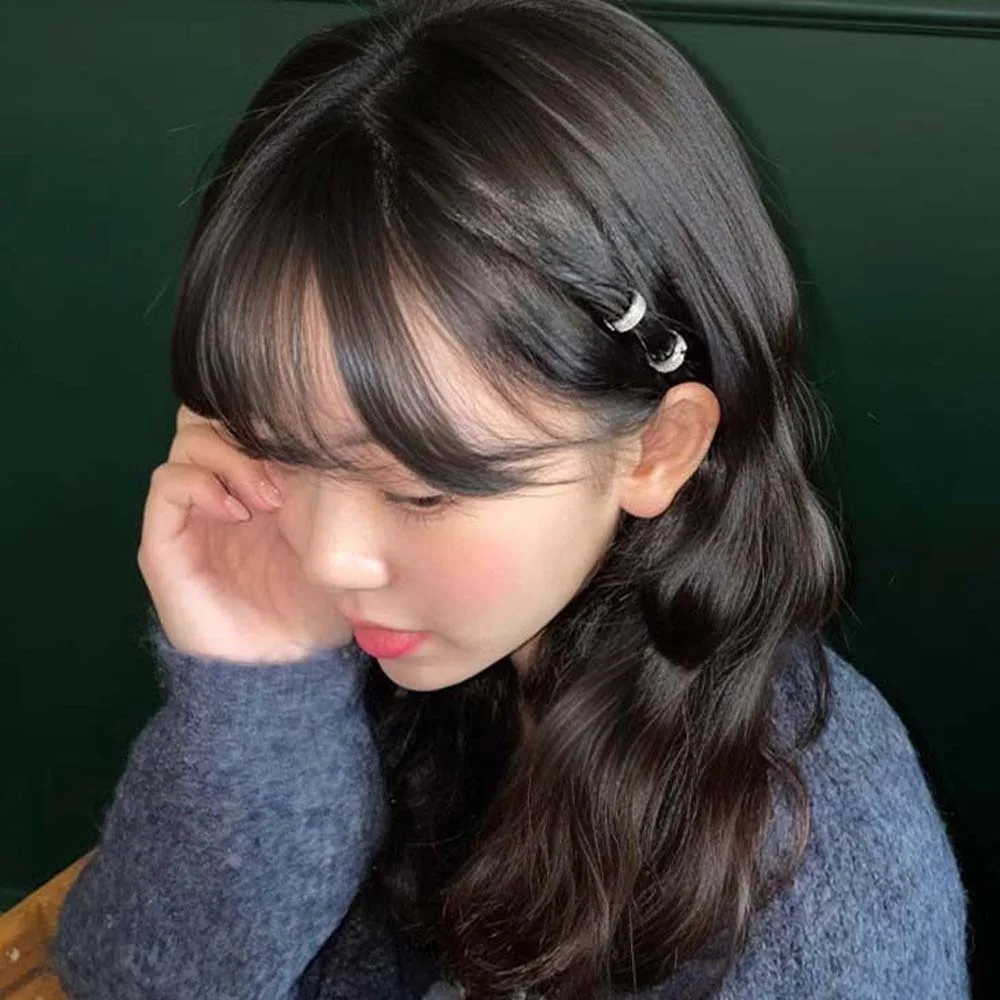 2/4/6 قطعة/المجموعة Y2K الشعر جديلة أنابيب الجوف خارج مقاطع معدنية الفضة جولة مشبك شعر سحر مقاوم للماء الشعر الدائري ل الضفائر الاطفال