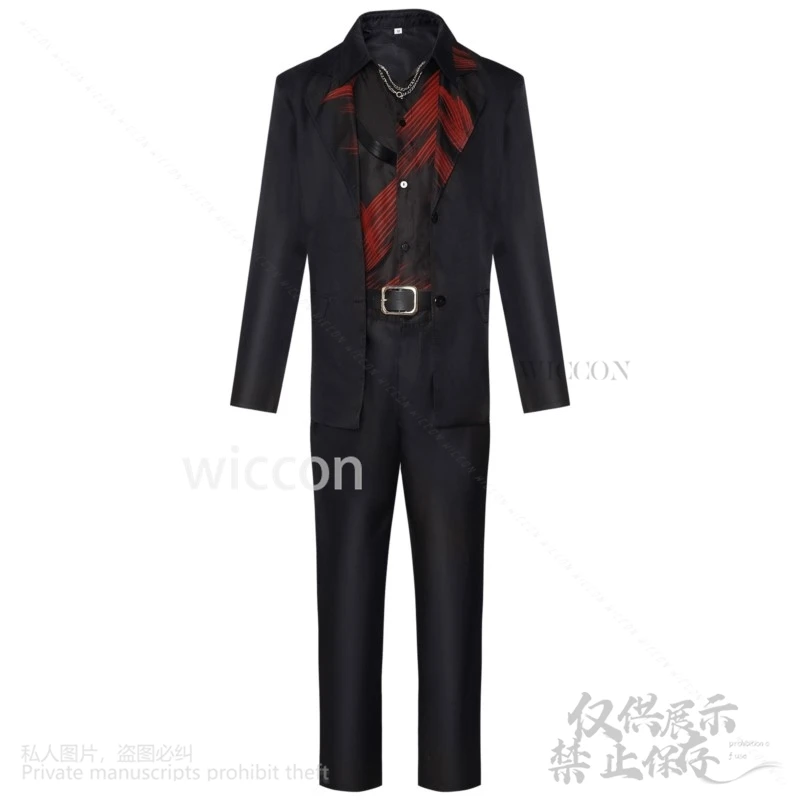 Anime Game Love And Deepspace Sylus Comic Con Costume Suit Coat Pants Suit Vest Shirt Wig Roleplay Qinche Halloween Party