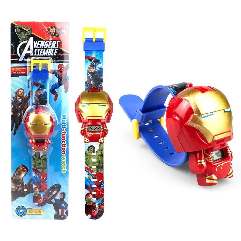 Disney Spiderman Children\'s Watches Robot Electronic Watch Student Boy Girl Digital Clock Kids Toys Baby School Birthday Gift