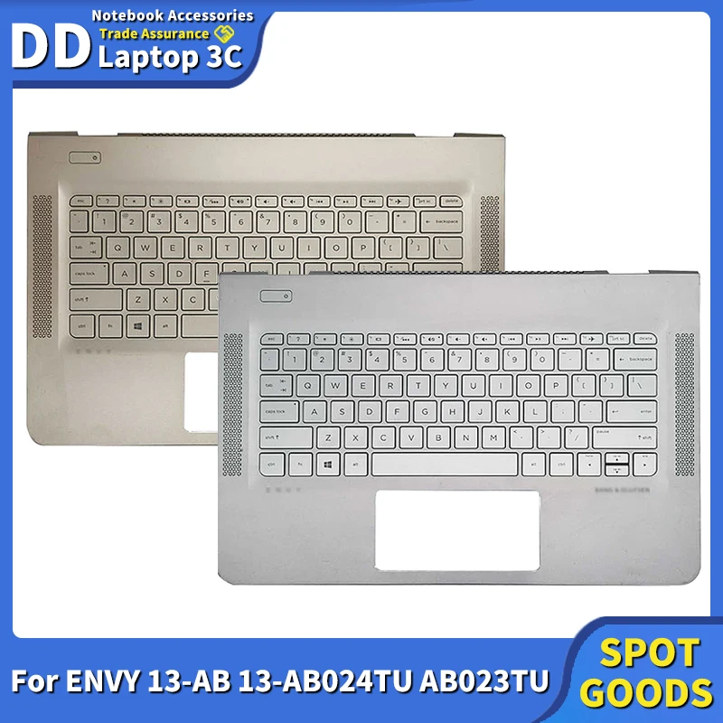 

New Original For HP ENVY 13-AB 13-AB024TU AB023TU TPN-I127 Laptop Palmrest Upper Cover Case With Backlight US Keyboard