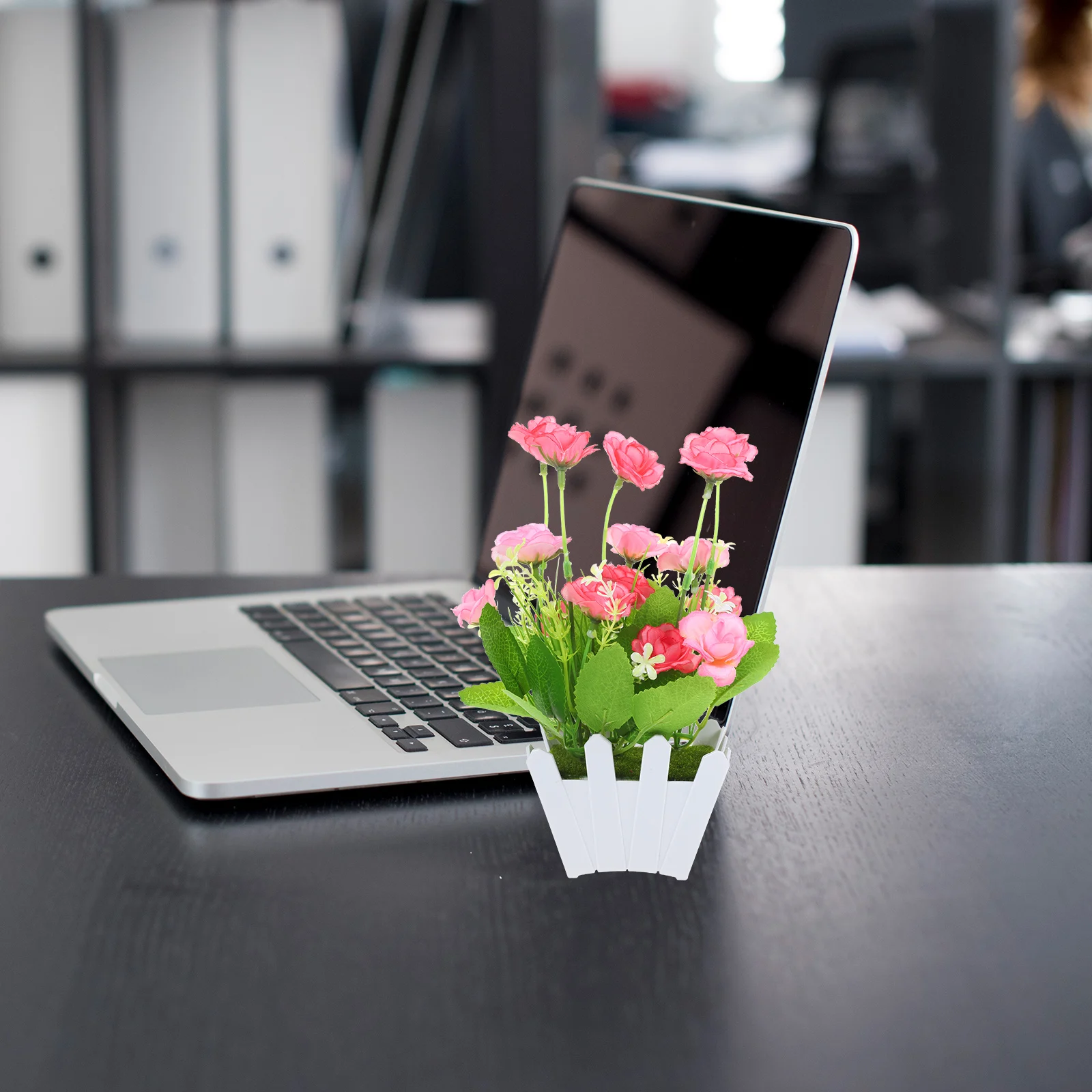 

2Sets Vivid Faux Potted Plant Exquisite Home Decoration Artificial Green Plants Artificial Potted Plant Fake Plants