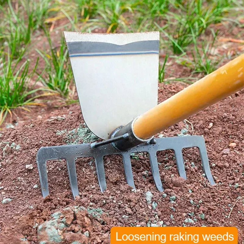 Agricultural Hoes Handheld Rake Hoe Weeding Rake Planting Vegetable Farm Garden Agriculture Weeding Accessories  Handheld Weed
