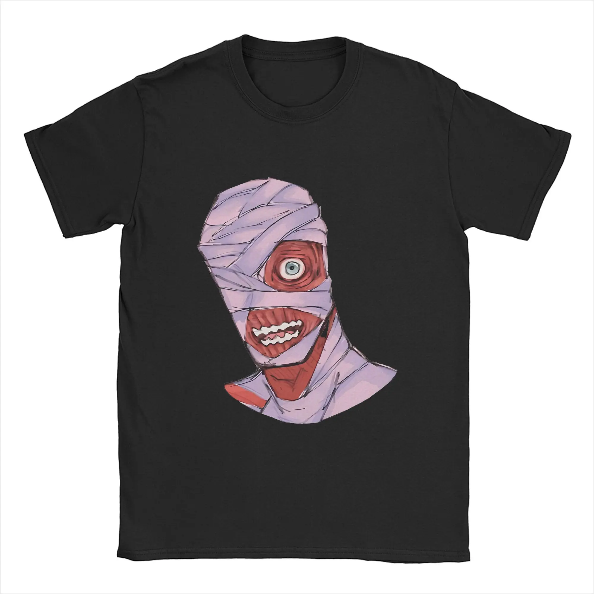 

Captain Curly Mouthwashing T-Shirt for Men Game Funny Pure Cotton Tees Crew Neck Short Sleeve T Shirts Classic Tops