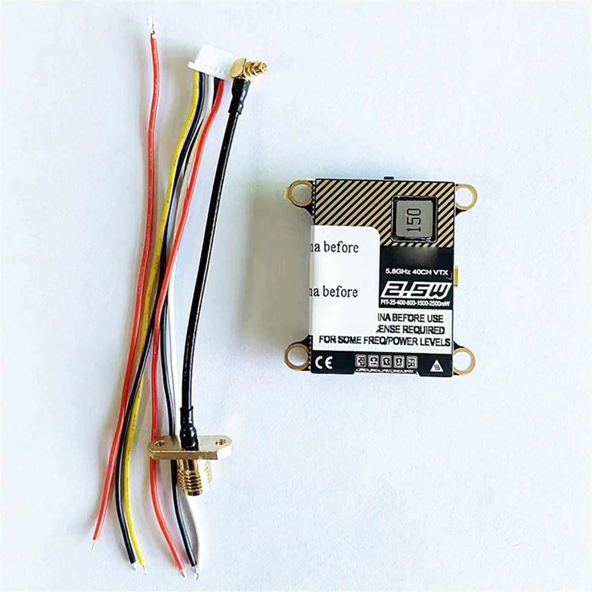 AD41-5.8G 40CH 2.5W 2500MW Image Transmission for RC Fixed Wing FPV Long Rang Racing