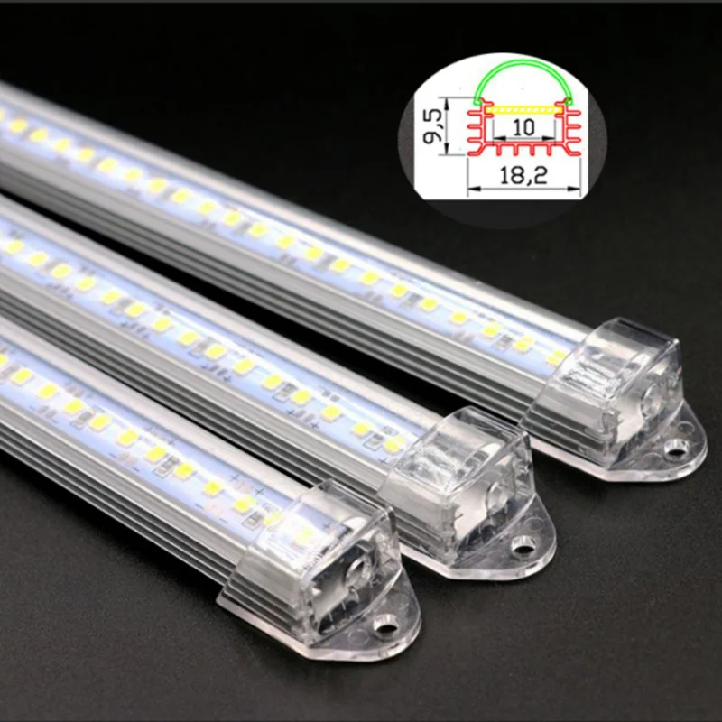 5pcs Bright 43cm 52cm LED Hard Strip Rigid Bar Tube 2800k 4500k 6500k Stair Cabinet Factory Machine Equipment Light Box 12v 24v