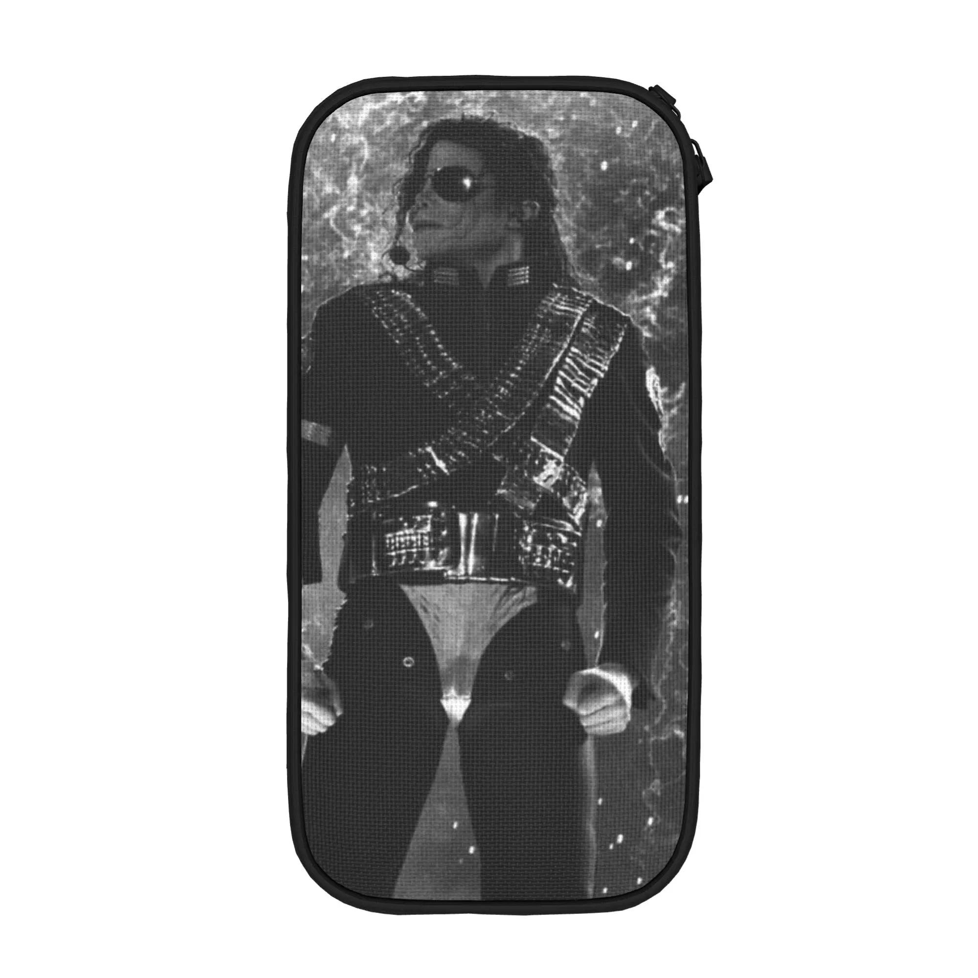 

Новый пенал Michaels Jacksons MJ, пенал-коробка для ручек, большая сумка для хранения школьных принадлежностей, на молнии, для учеников