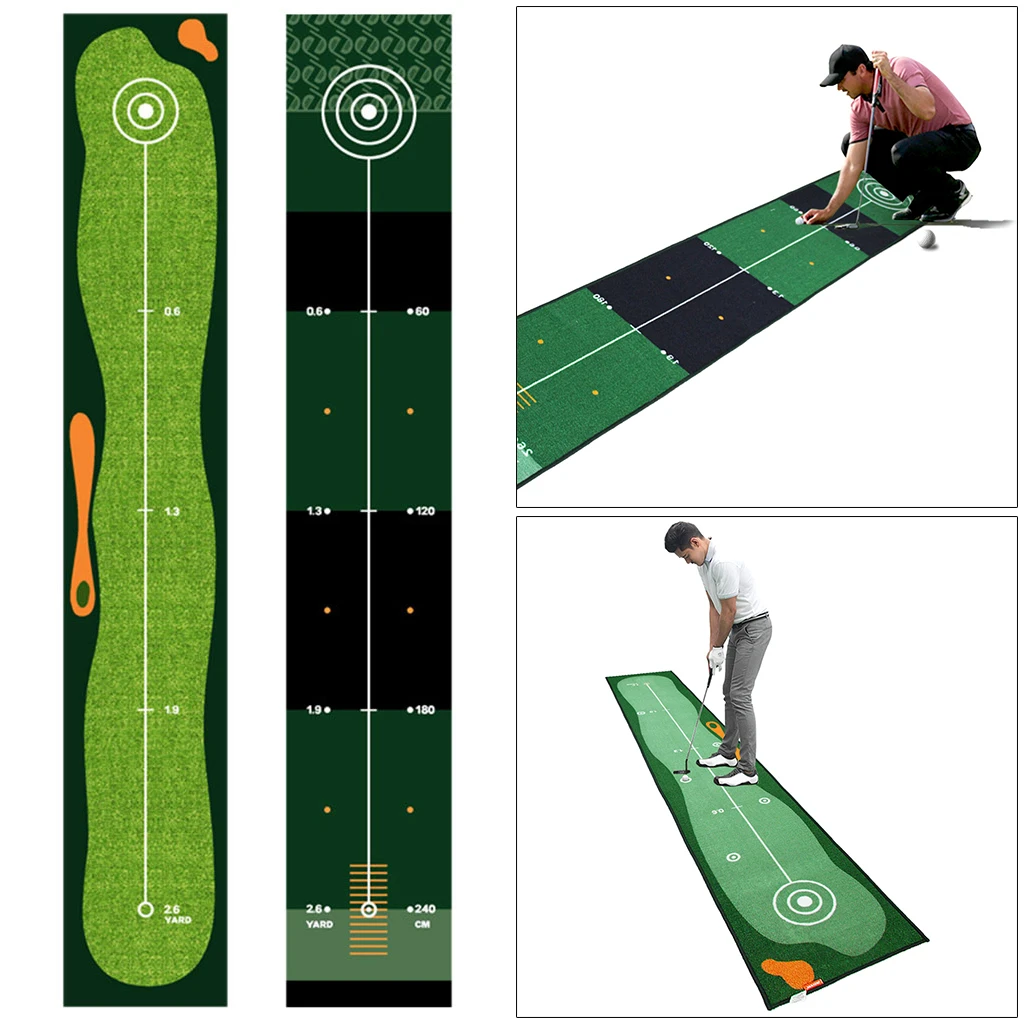 

50x300cm Golf Carpet Putting Mat Indoor Golf Hitting Mat Golf Home Office Golf Practice Grass Mat Golf Training