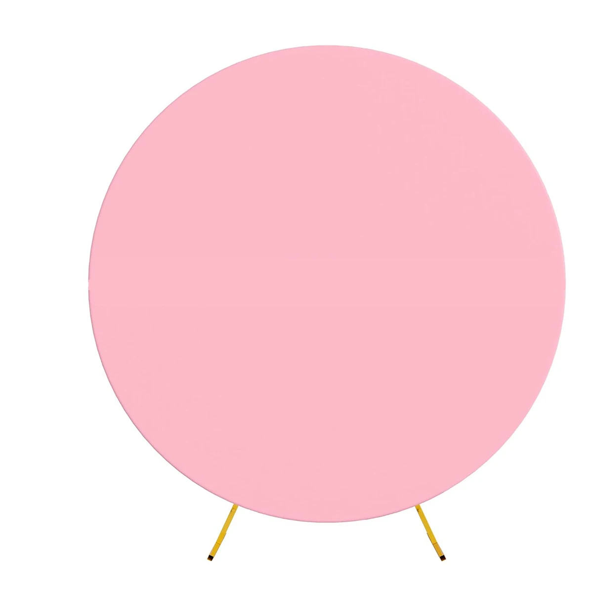 Pure Color Circle Round Backdrop Cover Wedding Baby Shower Birthday Party Decor Elastic Photo Background(Without Shelf) image 3