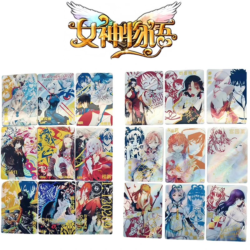 Homemade Goddess Story Anime Rare Card Albedo Hancock Mikasa Ackerman Cartoon Characters Collection Cards Toys Christmas Gift