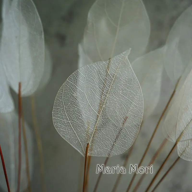 Heimdekoration, Lucency-Blätter, natürliche Blattader, unsterbliche künstliche Blumen, Hochzeit, Tischdekoration, Drahtstiel – Detail 36