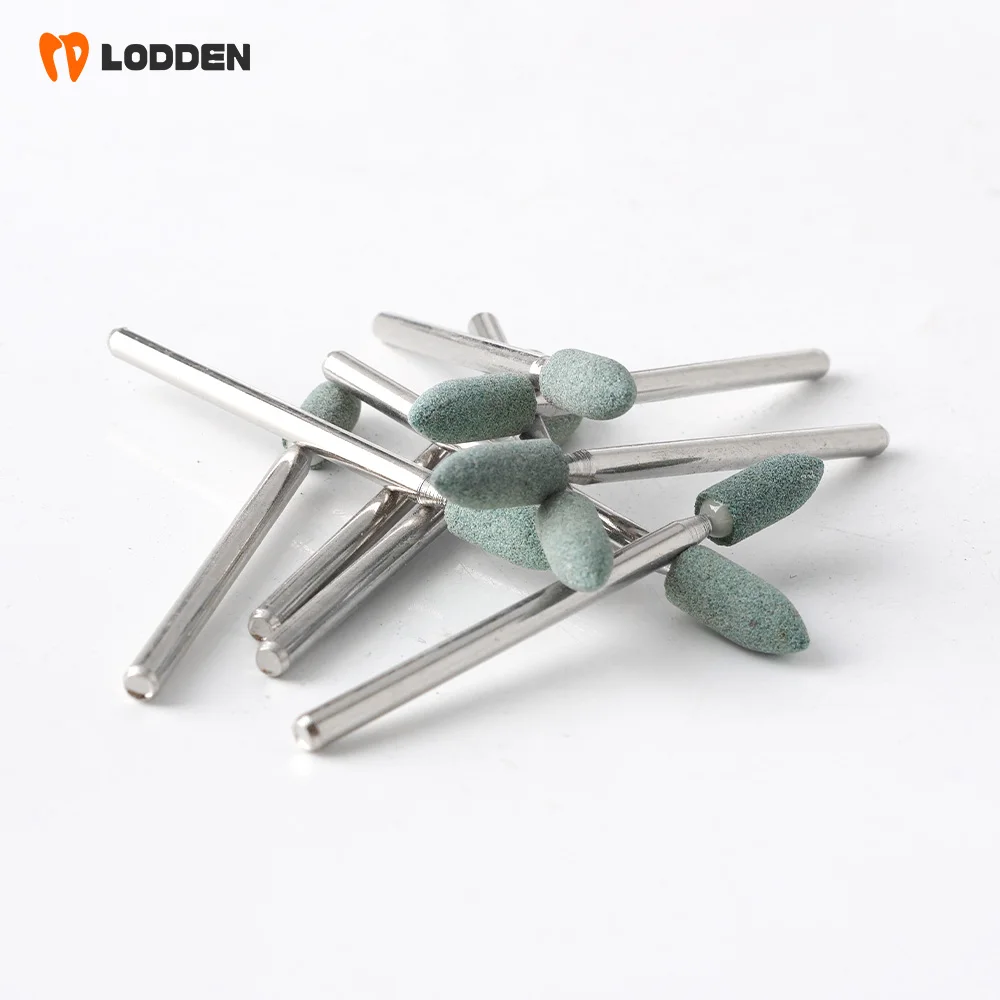 50 pcs Dental Polishing Green Stone Medium  Contour Ceramic G-16 Low speed burs for dentists Teeth Care & polishing tools