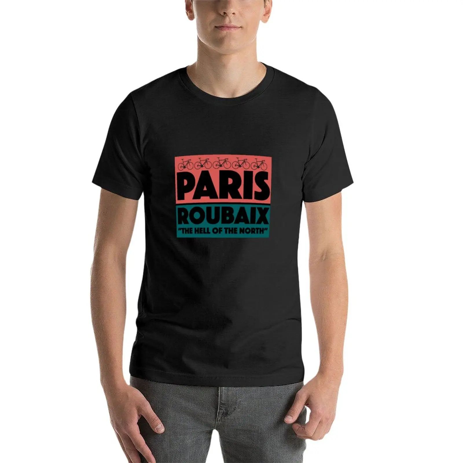 New Paris Roubaix The Hell Of The North Cycling Pave T-Shirt hippie clothes t-shirts man funny t shirt summer top Men\'s clothing