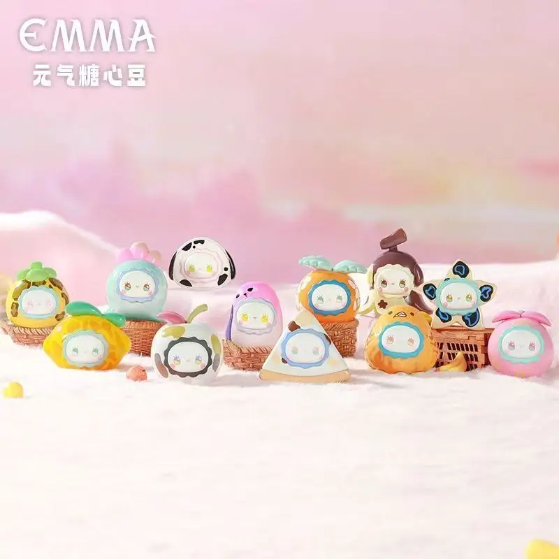 Authentic Emma Secret Realm Forest Vitality Candy Heart Bean Cute Grain Blind Box Fruit Cute Mini Doll Trendy Play Ornament