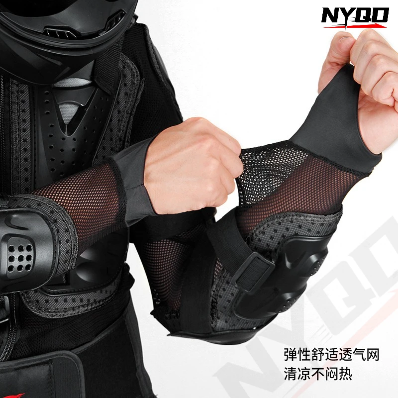 Motorcycle Protective Armor Jacket for Off-Road Motocross, Anti-Crash Knee Elbow Chest Neck Protector Set view 4