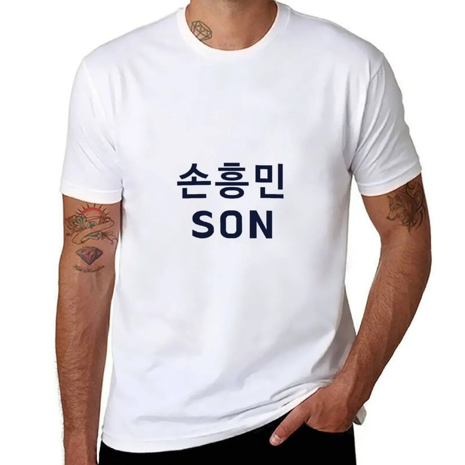 

heung min son T-Shirt man t shirt cotton t shirt man plain T-Shirt