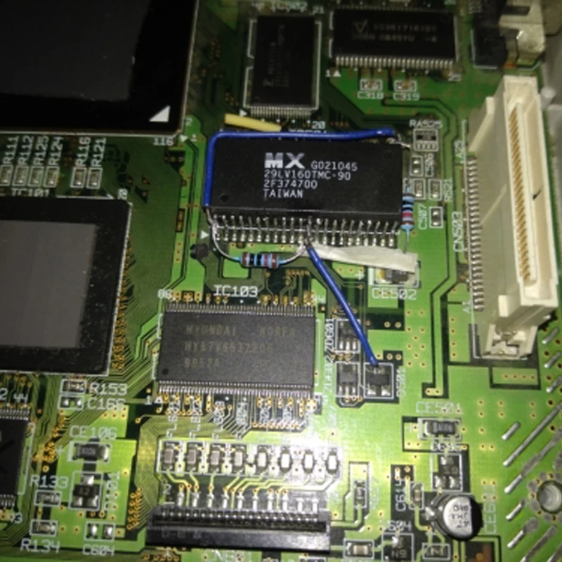 Remplacer la puce BIOS MX29LV160TMC-90 Bootloader pour Dreamcast VA1 VA2 Motherboad New Dropship