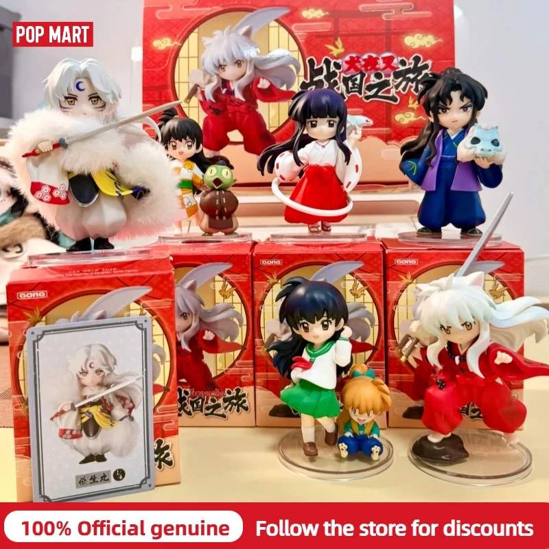 En stock – Figurines authentiques POP MART Inuyasha Sengoku Journey Blind Box – Figurines de collection Kagome Sesshomaru – Décoration d'intérieur – Cadeau parfait – Jouet