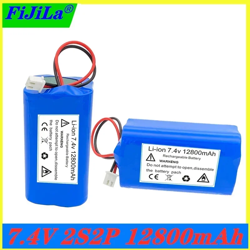 100% lithium battery pack, 2S2P original 18650 7.4V 12800mAh battery, for speakers, Megaphon