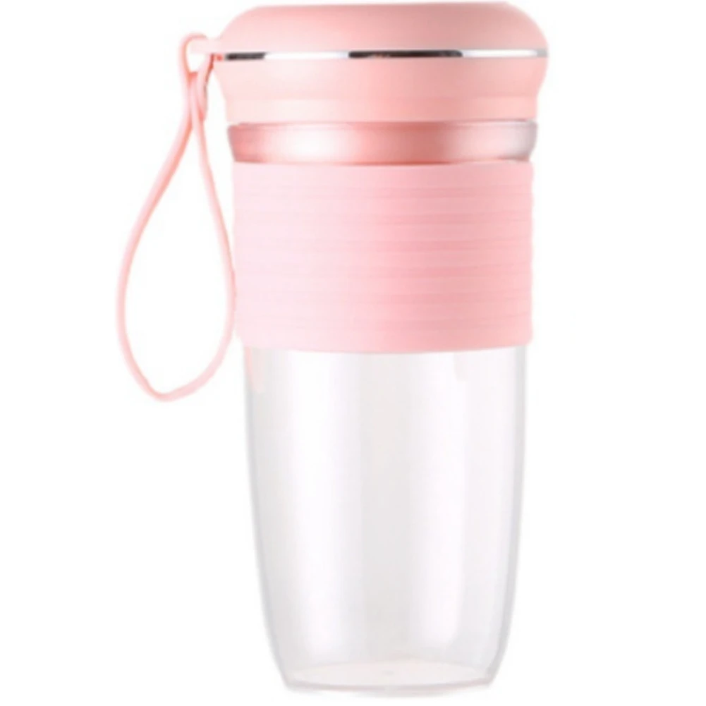 

New Multifunction Juicer Household Blender Small Stainless Steel Juicer Cup Rechargeable Portable Electric Mixer Pink