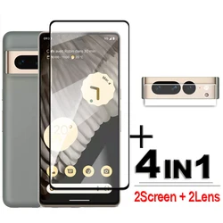 For Google Pixel 7 Pro Tempered Glass 3D Full Curved Cover Screen Protector Pixel 7 6 Pro Glass For Google Pixel 7 Pro Lens Film