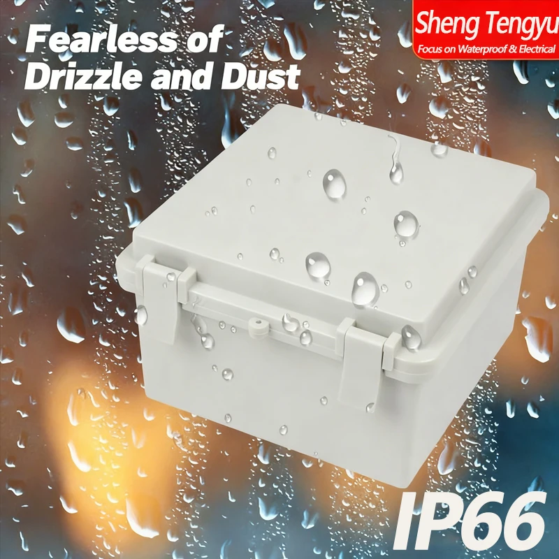 صندوق توزيع إلكتروني صناعي مقاوم للماء من مادة ABS جديد مع خصائص مقاومة للغبار ومثبطات اللهب #2