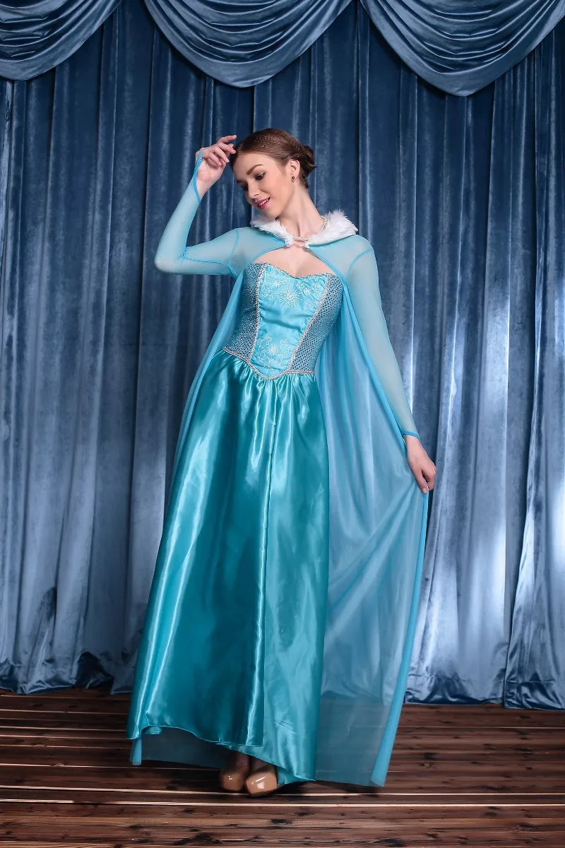 Halloween Purim Carnival Party Elsa Anna Princess Costume Christmas Elf Frozen Queen Cosplay Fancy Dress