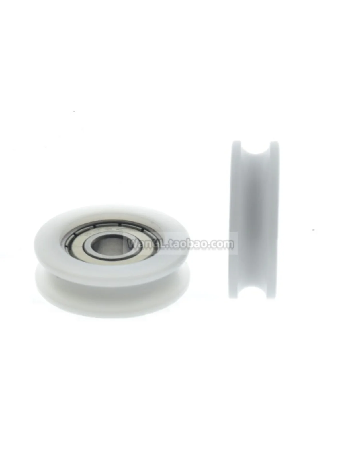 

1Pc 8x32x10mm U-groove plastic wrapped white POM polyoxymethylene 608 bearing drawer sliding door single groove bearing pulley