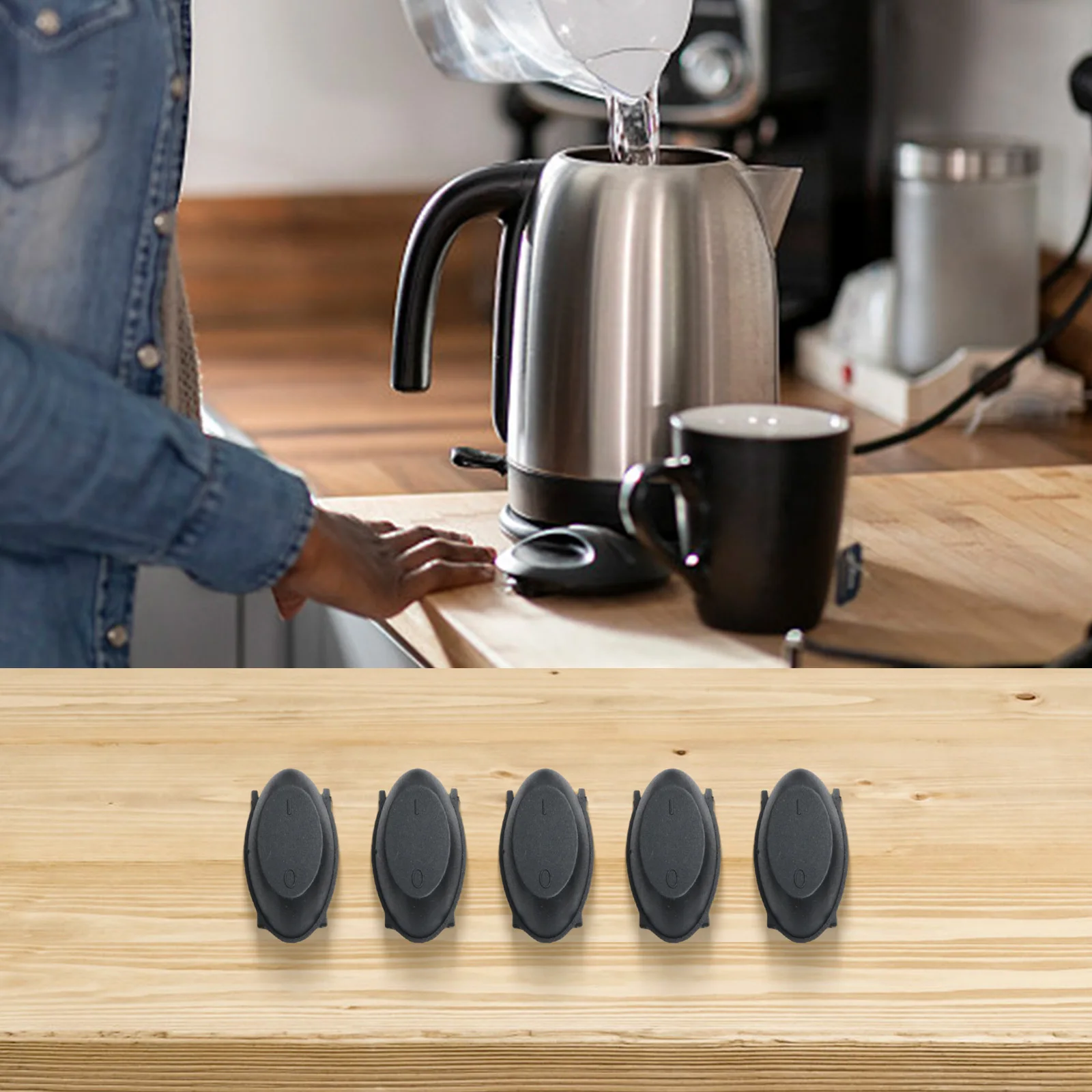 For Home Kitchen Electric Kettle Knob Kettle Spare Parts Sleek Black Design Secure And Precise Fit Easy To Install